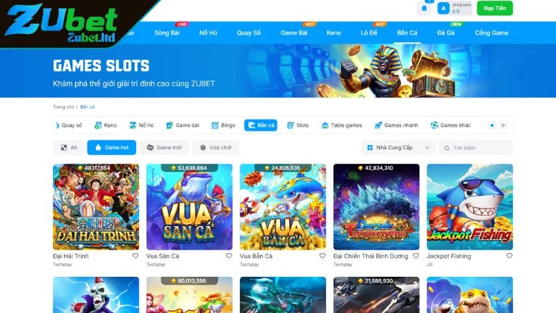 Tổng quan về thế giới bắn cá ZUBET